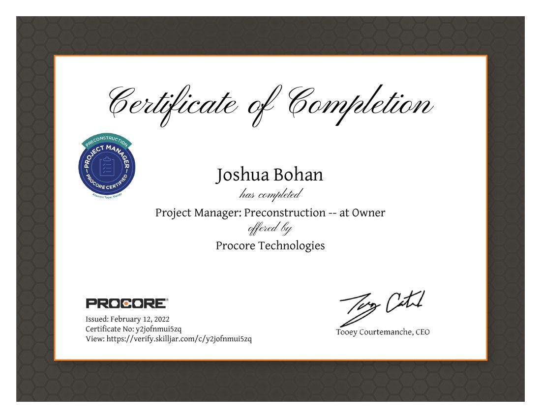 Procore Project Manager