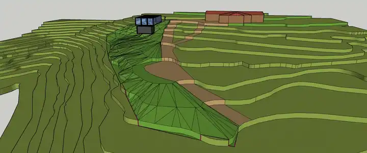 Alternative design model view of the container home