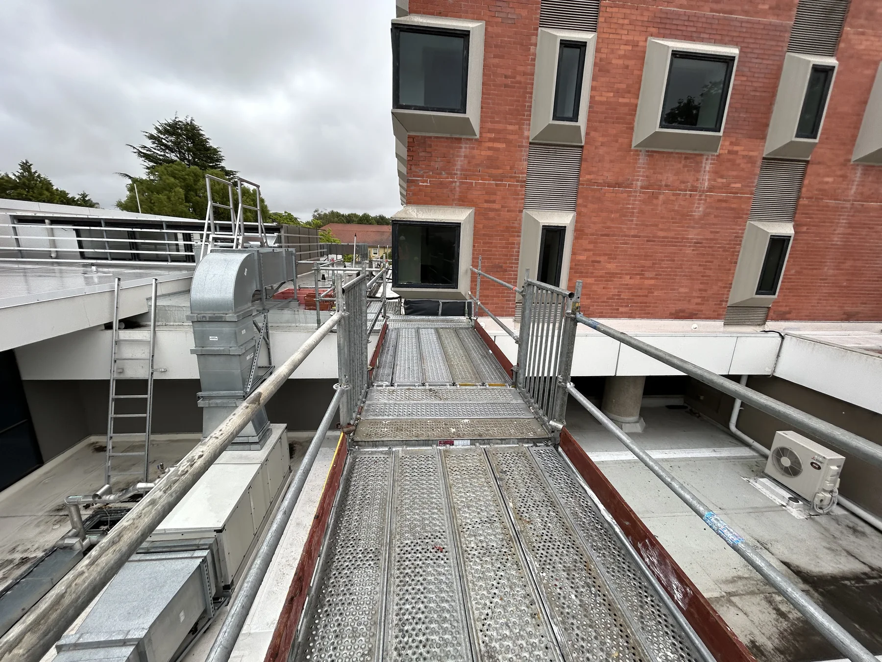 New external access stairs connecting to the George Forbes Building