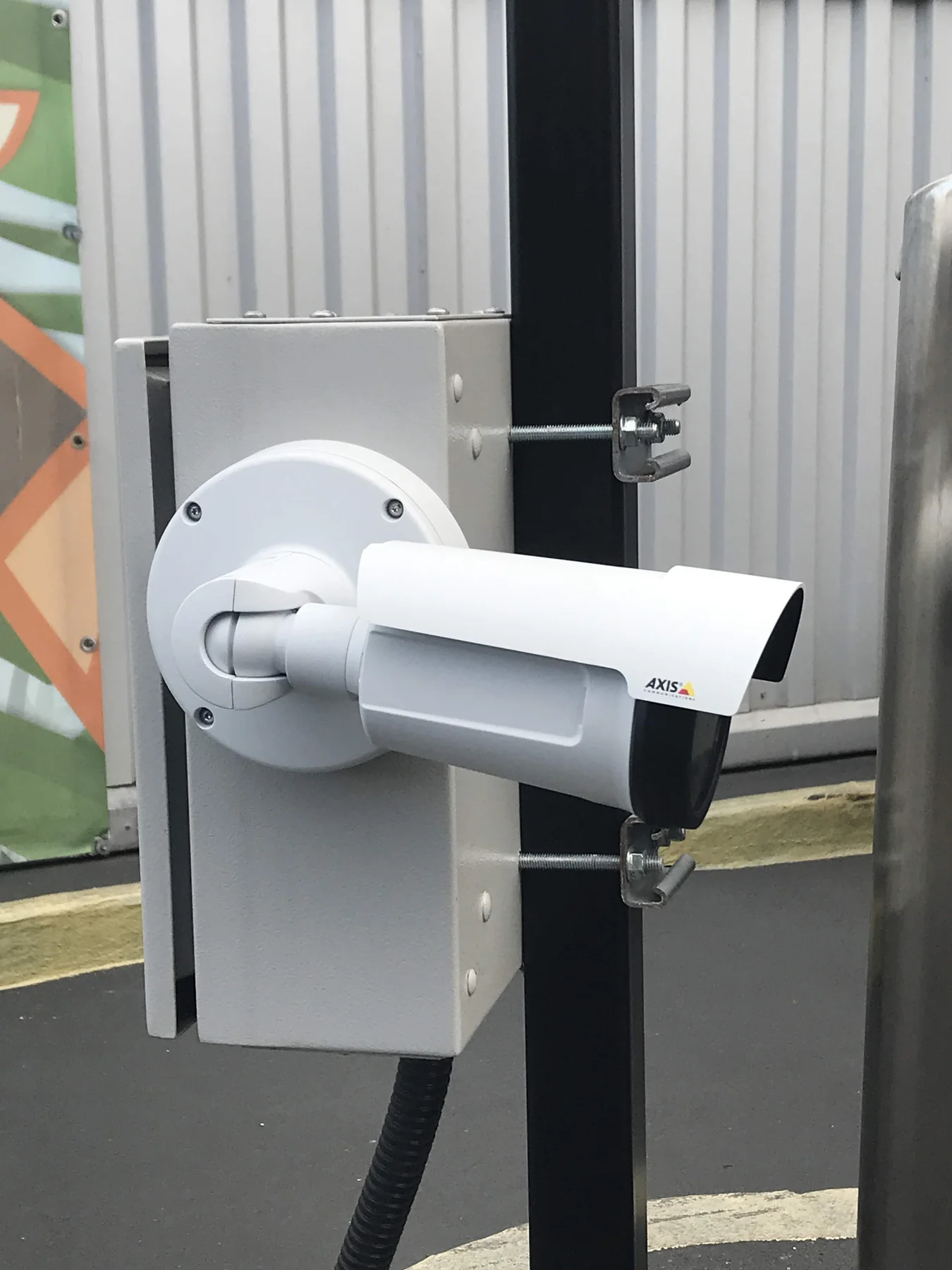 Axis camera installation supporting the Eden parking system