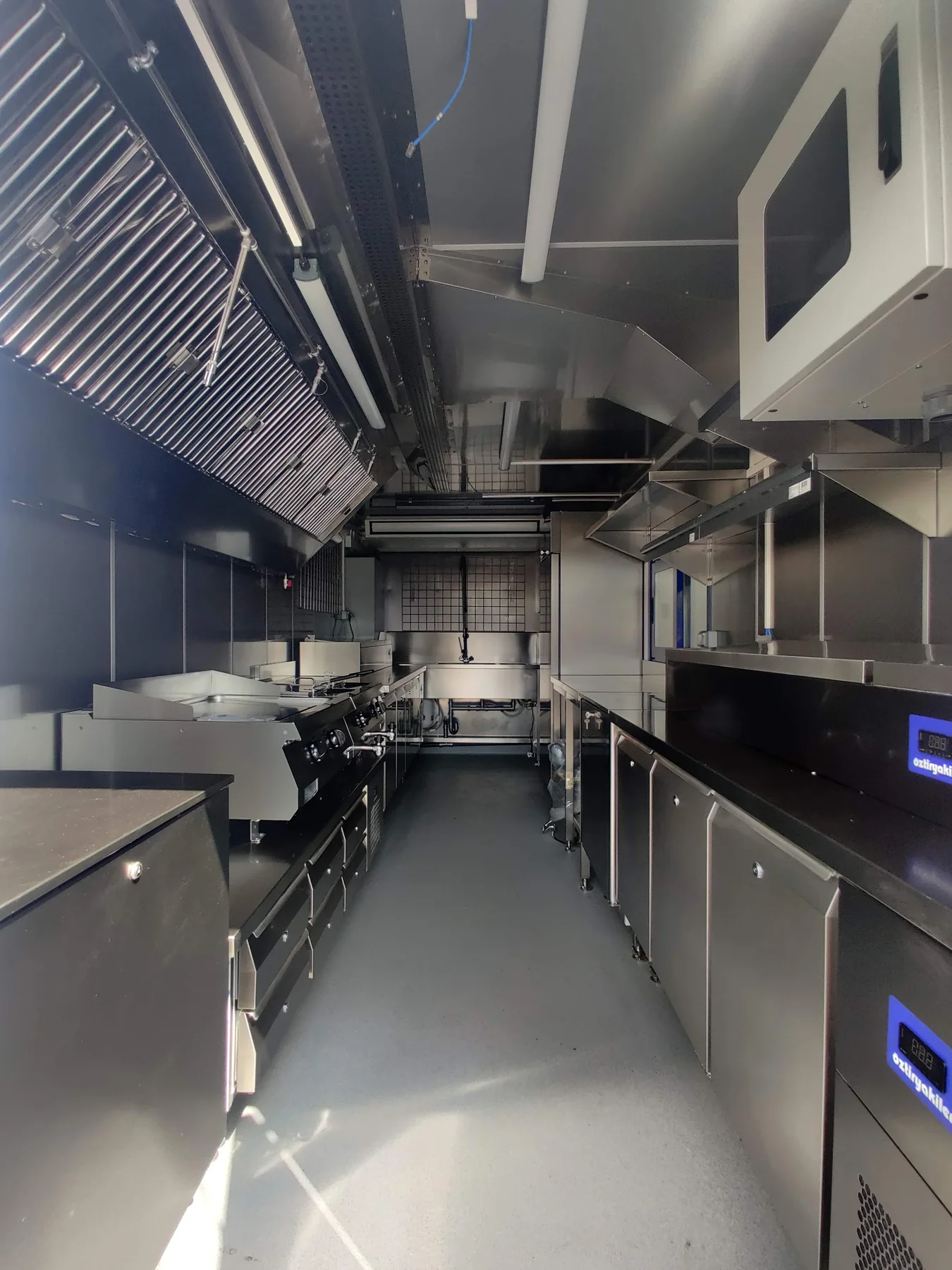 Completed commercial kitchen inside a REEF modular unit